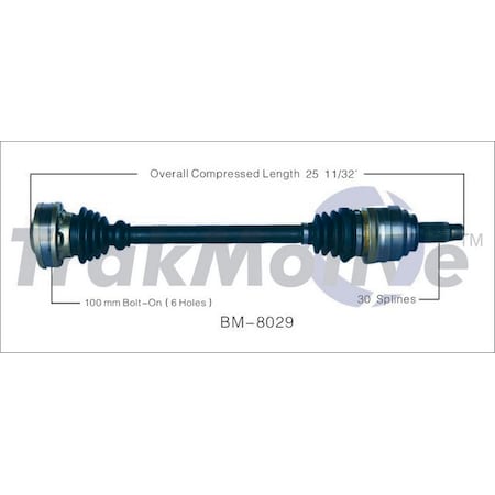 Surtrack Axle Cv Axle Shaft, Bm-8029 BM-8029